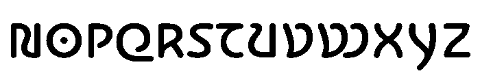 NouveauQuellstift MediumThistle Font UPPERCASE