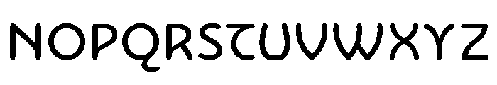 NouveauQuellstift RegularGingko Font UPPERCASE