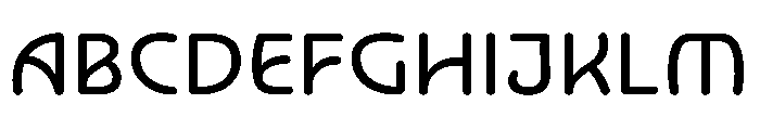 NouveauQuellstift RegularNenuphar Font UPPERCASE