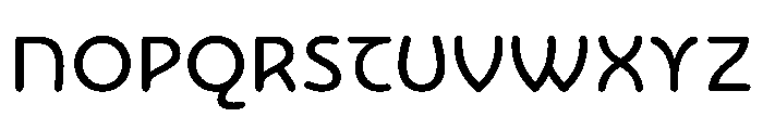 NouveauQuellstift RegularNenuphar Font UPPERCASE