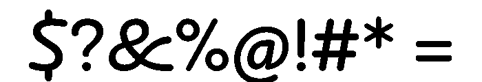 NouveauQuellstift RegularThistle Font OTHER CHARS