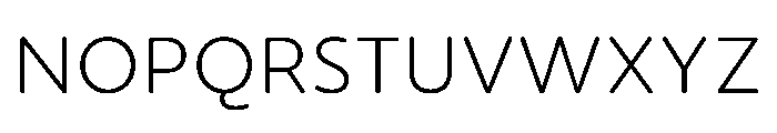 NouveauQuellstift ThinCrocus Font UPPERCASE