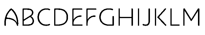 NouveauQuellstift ThinDahlia Font UPPERCASE