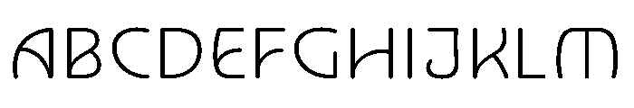 NouveauQuellstift ThinNenuphar Font UPPERCASE
