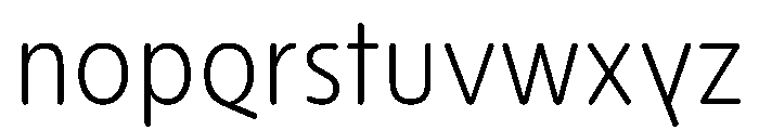 NouveauQuellstift ThinNenuphar Font LOWERCASE