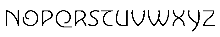 NouveauQuellstift ThinRose Font UPPERCASE