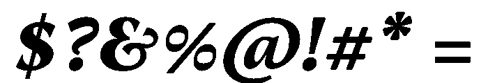Novela BlackItalic Font OTHER CHARS