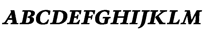 Novela BlackItalic Font UPPERCASE
