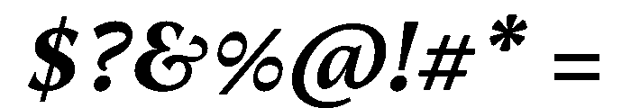 Novela BoldItalic Font OTHER CHARS