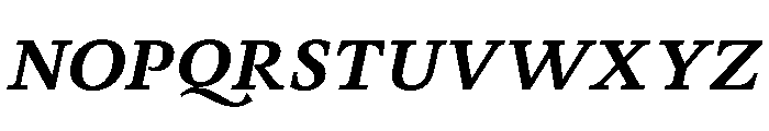 Novela BoldItalic Font UPPERCASE
