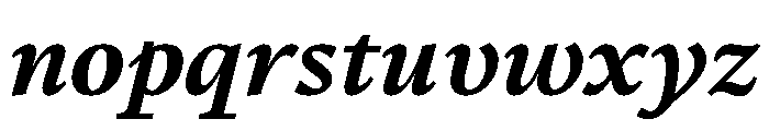 Novela BoldItalic Font LOWERCASE