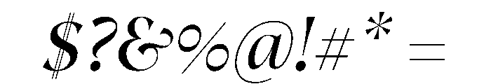 Novela DisplayItalic Font OTHER CHARS