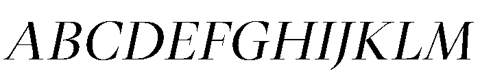 Novela DisplayItalic Font UPPERCASE