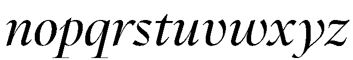 Novela DisplayItalic Font LOWERCASE