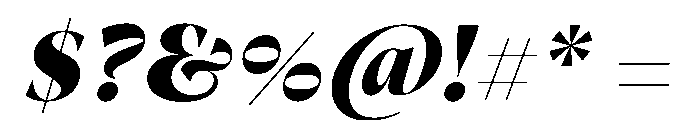 Novela PosterItalic Font OTHER CHARS