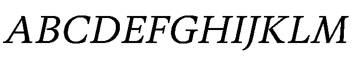 Novela RegularItalic Font UPPERCASE