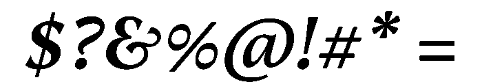 Novela SemiboldItalic Font OTHER CHARS