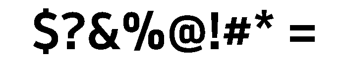 Noway Medium Font OTHER CHARS