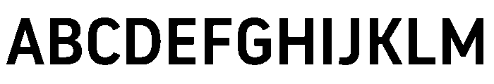 Noway Medium Font UPPERCASE