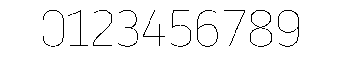 Noway Thin Font OTHER CHARS