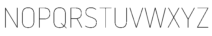 Noway Thin Font UPPERCASE