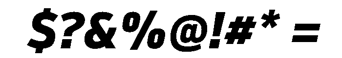 NowayBold Italic Font OTHER CHARS