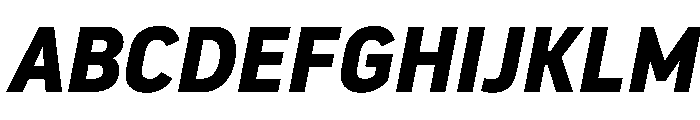 NowayBold Italic Font UPPERCASE