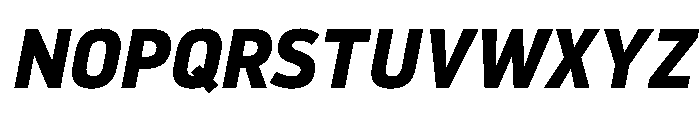 NowayBold Italic Font UPPERCASE