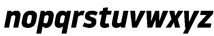 NowayBold Italic Font LOWERCASE