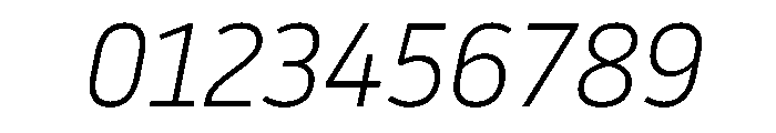 NowayLight Italic Font OTHER CHARS
