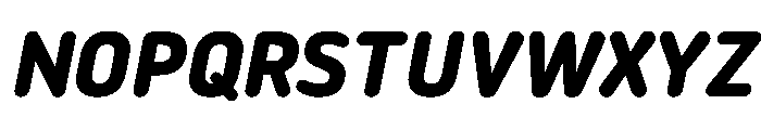 NowayRound BoldItalic Font UPPERCASE