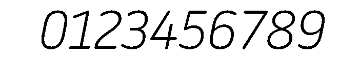 NowayRound LightItalic Font OTHER CHARS