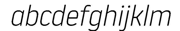 NowayRound LightItalic FONT