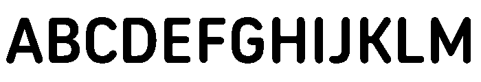 NowayRound Medium Font UPPERCASE
