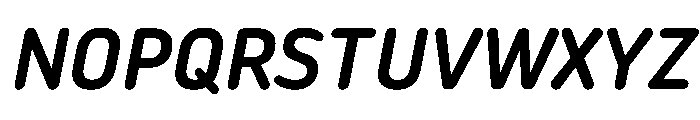 NowayRound MediumItalic Font UPPERCASE
