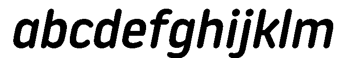 NowayRound MediumItalic FONT