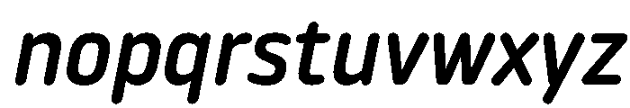 NowayRound MediumItalic Font LOWERCASE