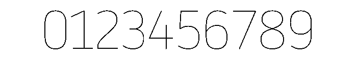 NowayRound Thin Font OTHER CHARS