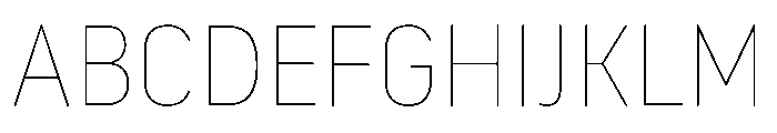 NowayRound Thin Font UPPERCASE