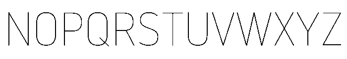 NowayRound Thin Font UPPERCASE