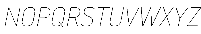 NowayRound ThinItalic Font UPPERCASE