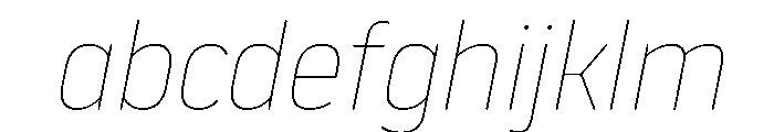 NowayRound ThinItalic FONT