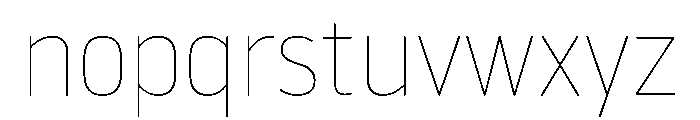 NowayRound Thin Font LOWERCASE