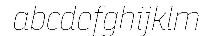 NowayThin Italic FONT