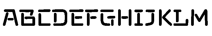 NoylandDLv3AAA Stencil Font UPPERCASE