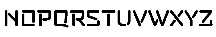 NoylandDLv3AAA Stencil Font LOWERCASE