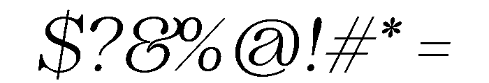 Nobleman Book Italic Font OTHER CHARS