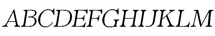 Nobleman Book Italic Font UPPERCASE