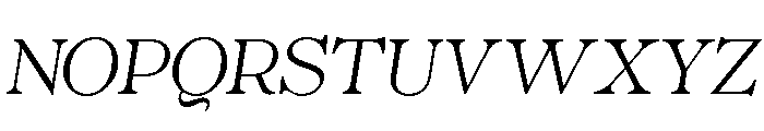 Nobleman Book Italic Font UPPERCASE