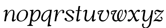 Nobleman Book Italic Font LOWERCASE